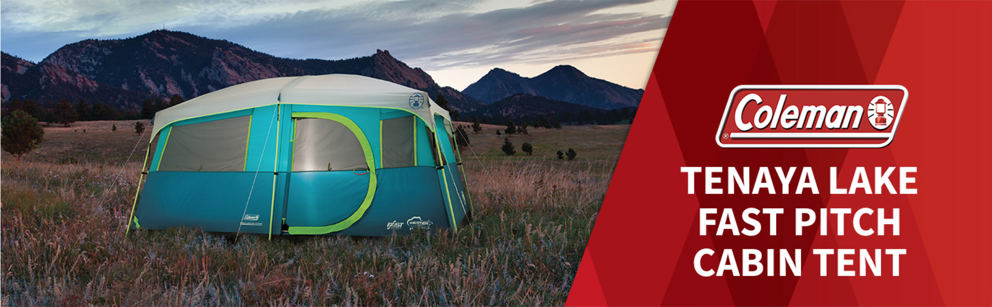 Tenaya Lake™ Fast Pitch™ 8-Person Cabin with Closet | Coleman