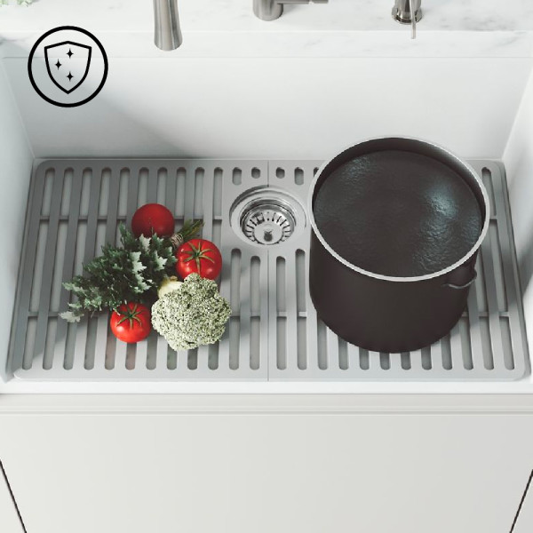 VIGO 33 In. X 14 In. Silicone Bottom Grid For Single Bowl Kitchen