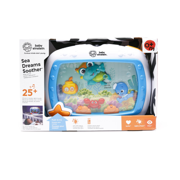 Baby Einstein Sea Dreams Soother Musical Crib Toy and Sound Machine,  Newborn and up