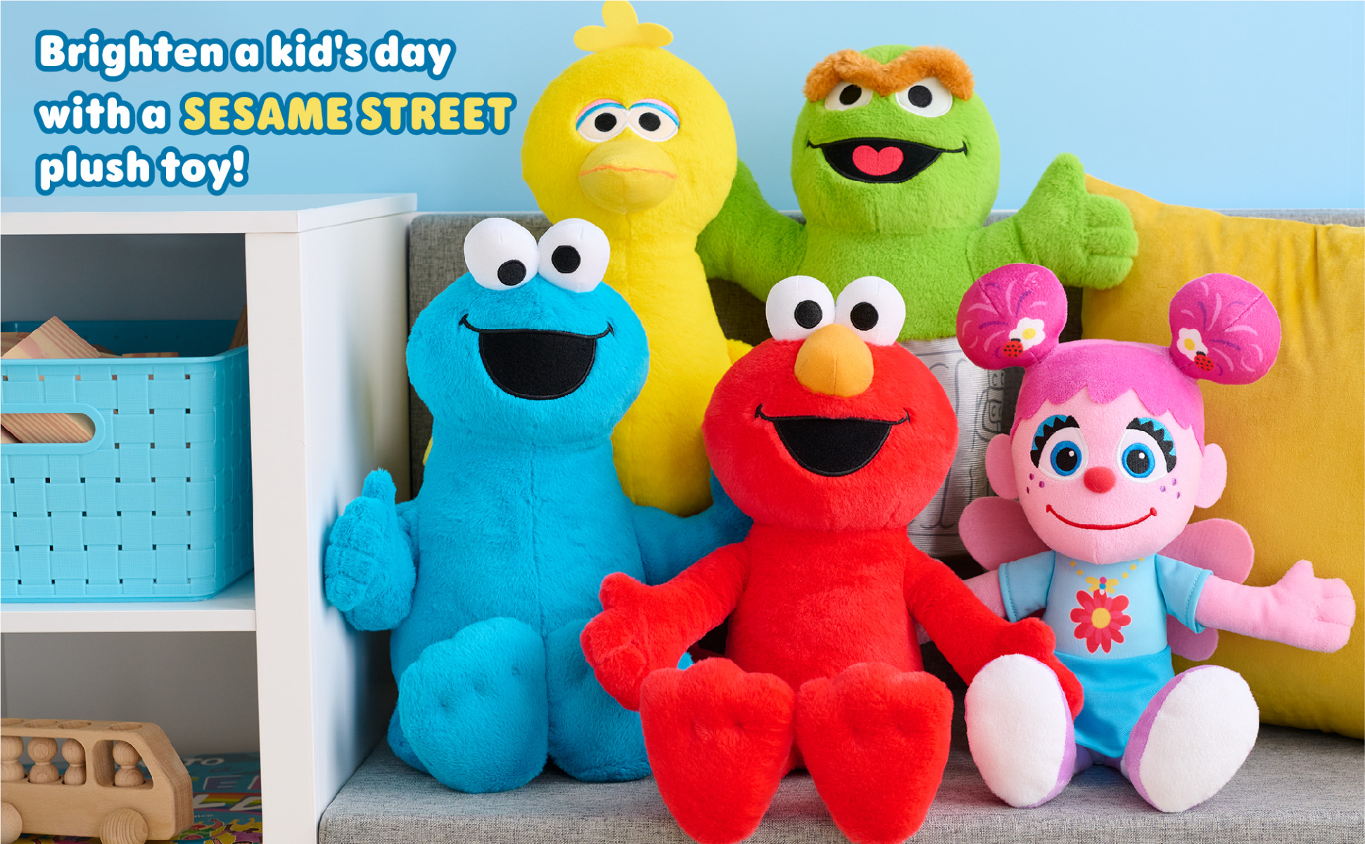 Sesame Street Large Plush Cookie Monster Baby and Toddler Toys - Walmart.com