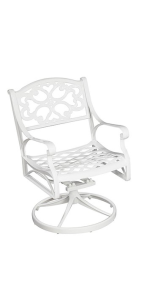 Sanibel White Swivel Rocking Chair