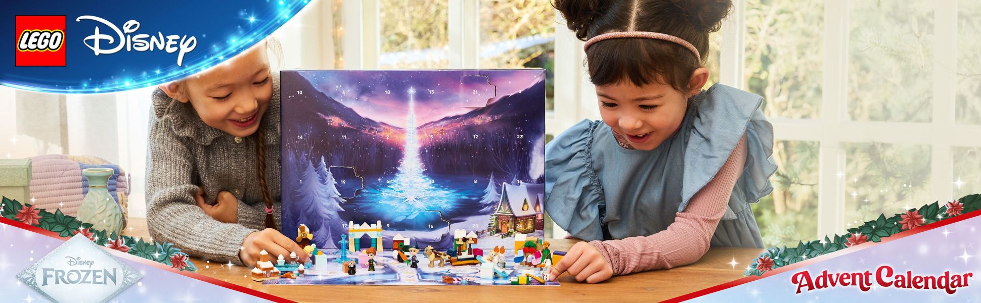 Treat fans to 24 mini builds, including 5 beloved Disney’s Frozen characters, in this fun-filled LEGO | Disney building set.