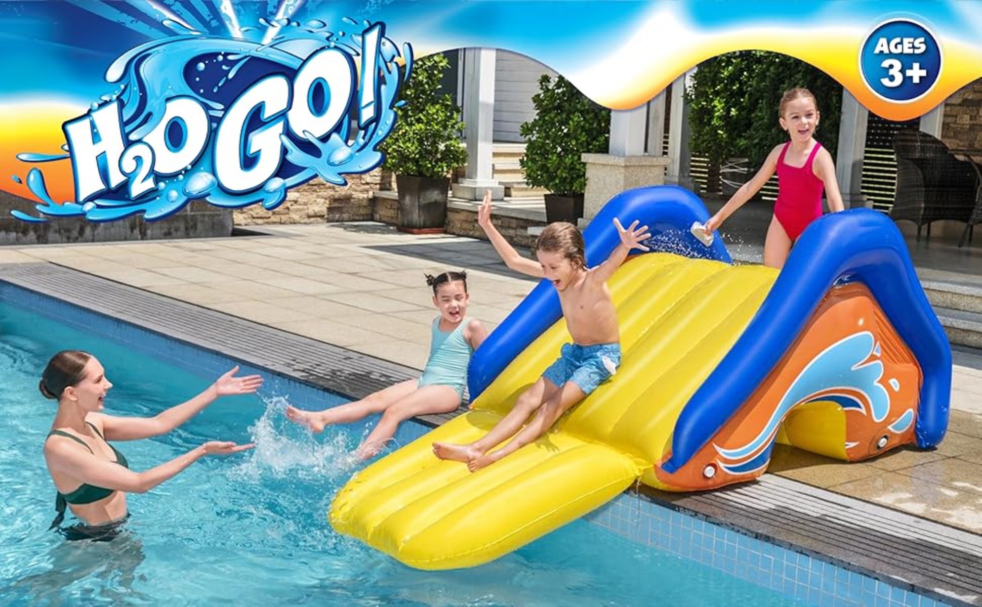 H2oGO! Kids pool with spray outlet water feature