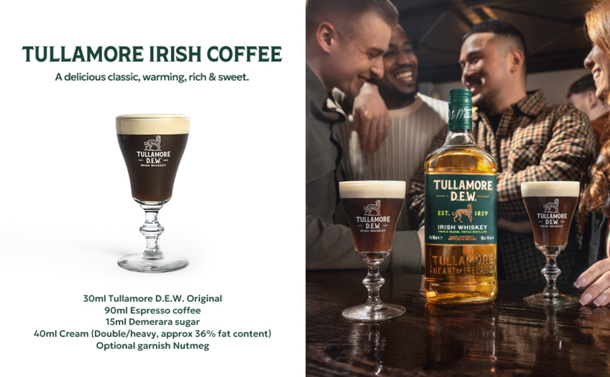 Tullamore D.E.W. Original Irish Whiskey, 750 mL, 40% ABV - Walmart.com