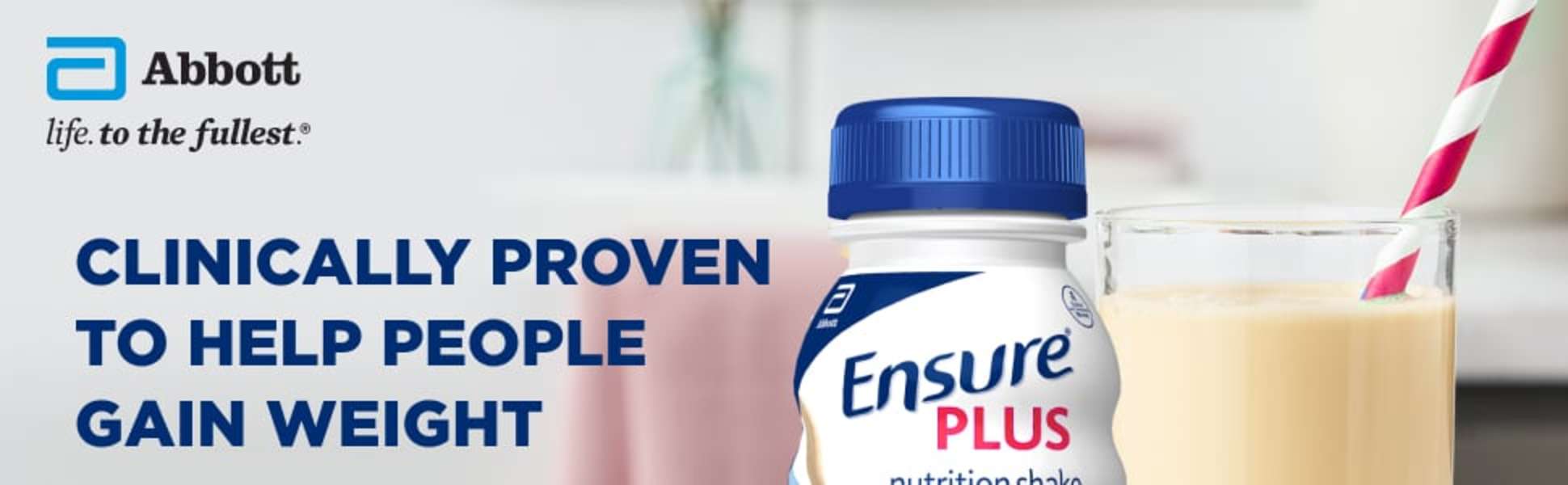 Ensure Plus nutrition shakes are clinically proven to help people gain weight.