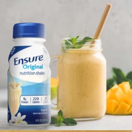 Ensure Original can be added to smoothies, pancakes, bread, pudding, and more.