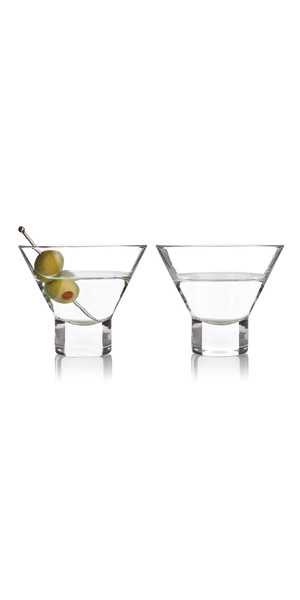 Viski Raye Crystal Negroni Glasses, Lowball Cocktail Glasses Premium  Crystal Glassware, 8oz Tumbler Glasses Set of 2