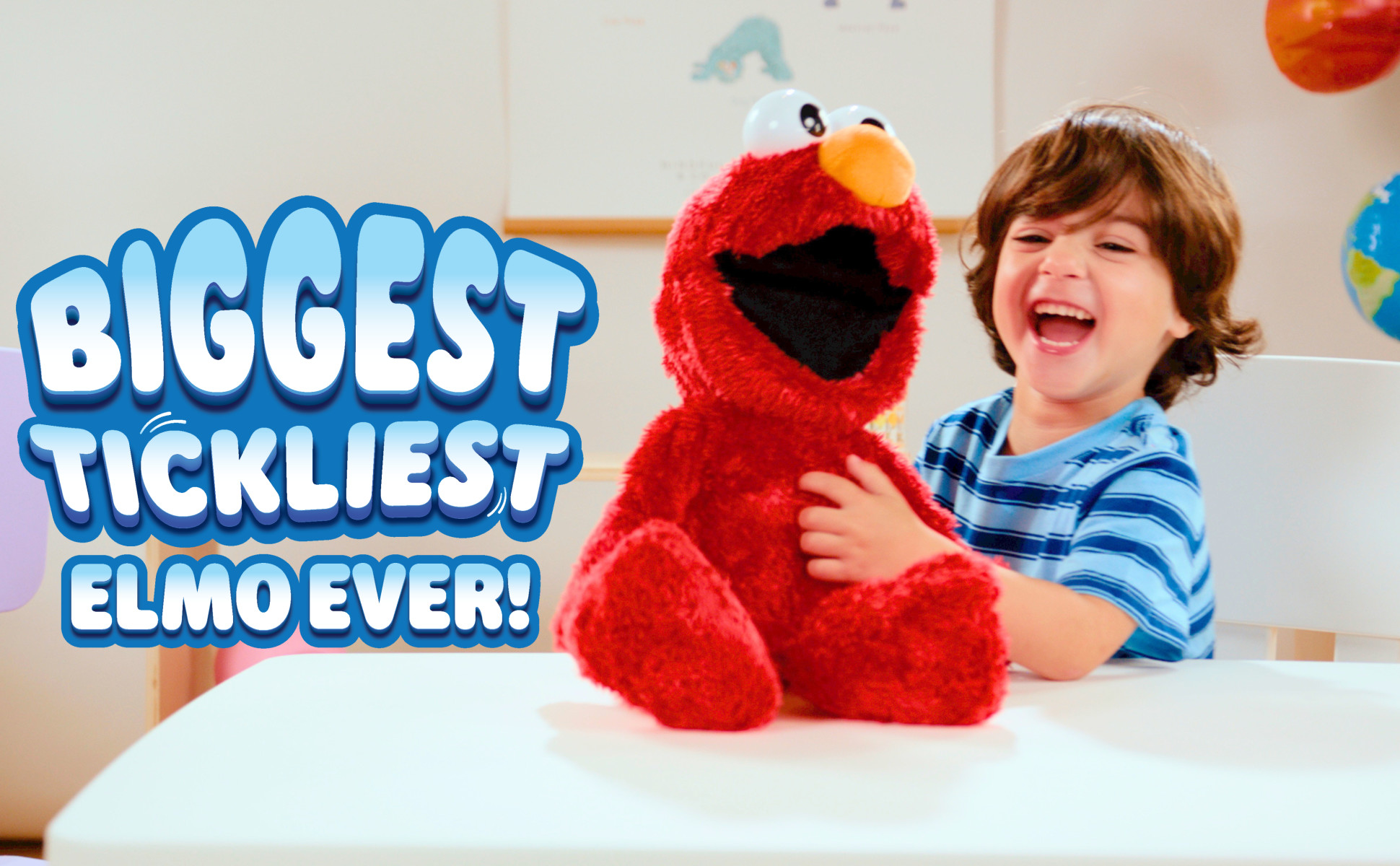 Sesame Street Tickle Me Elmo Giggle Max 18-Inch Interactive Plush