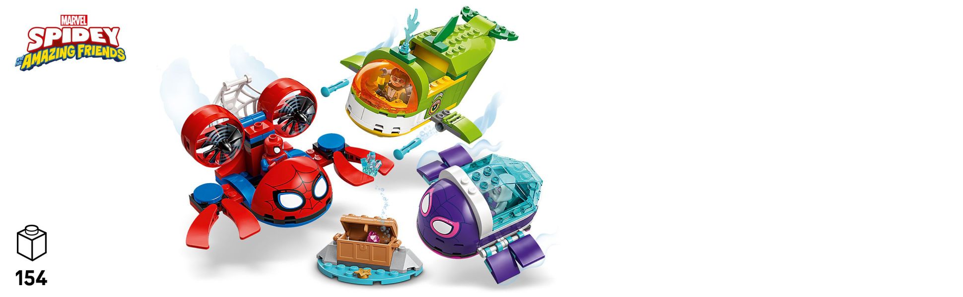 There’s 1 buildable model per bag, plus a guide and a large Starter Brick to make building fast and fun.