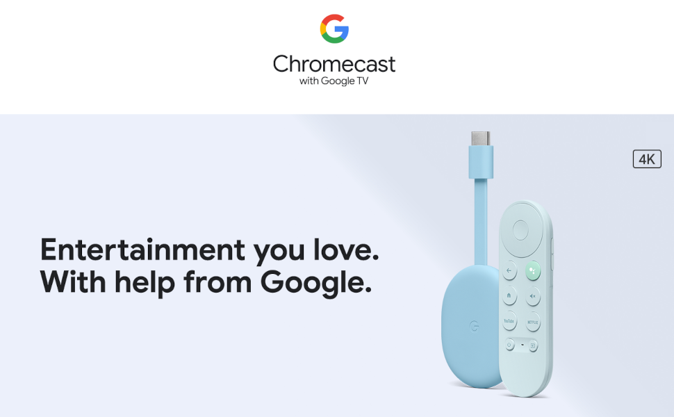 Google Chromecast with Google TV - Streaming Entertainment in 4K 