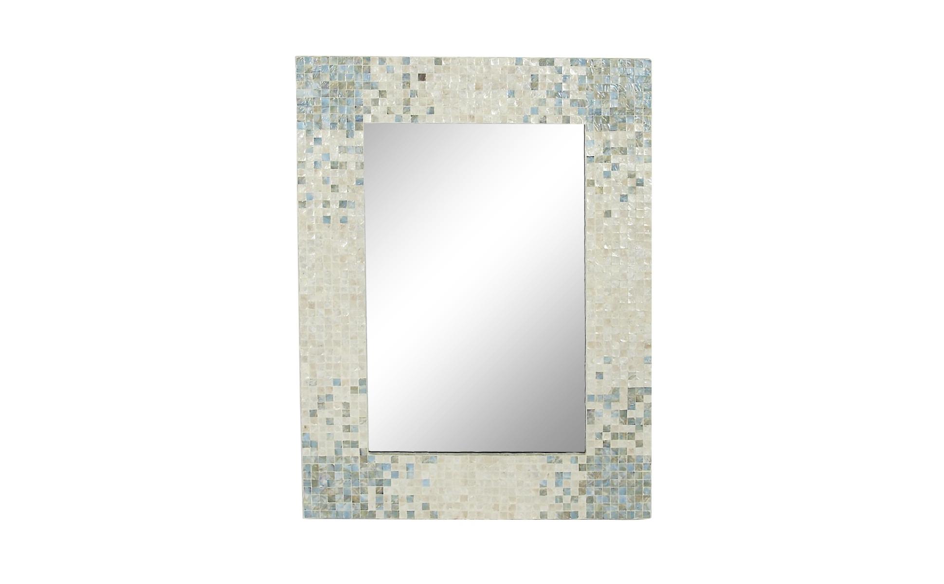 Litton Lane 36 in. x 48 in. Handmade Mosaic Rectangle Framed