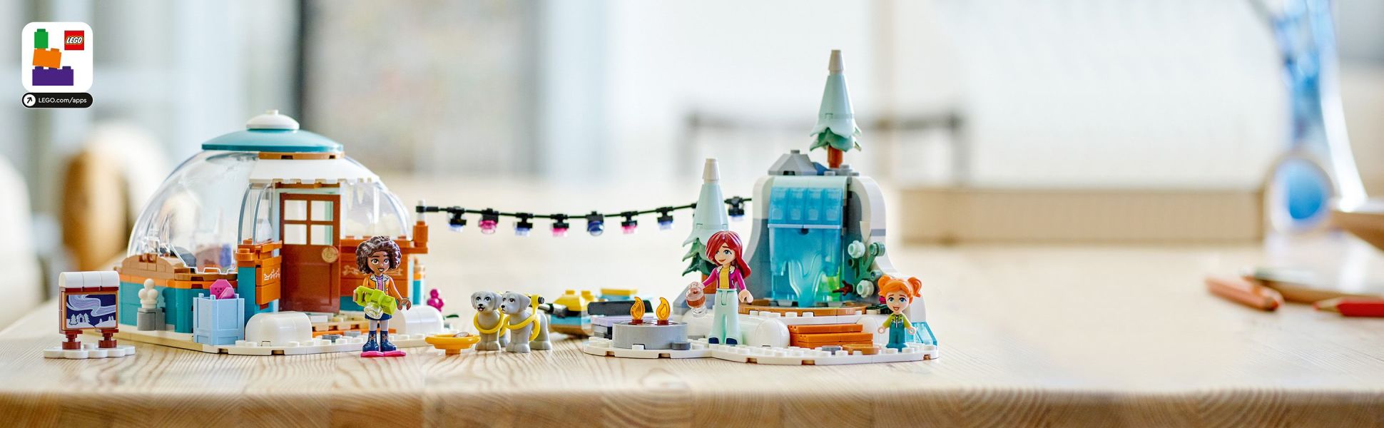 LEGO 41760 Friends Les Vacances en Igloo, Jeux avec Tente de Camping, 2  Chiens de Traîneau, Mini-Poupées et Accessoires, Jouets de Noël, Cadeeau  Filles, Garçons, Enfants Dès 8 Ans : : Jeux