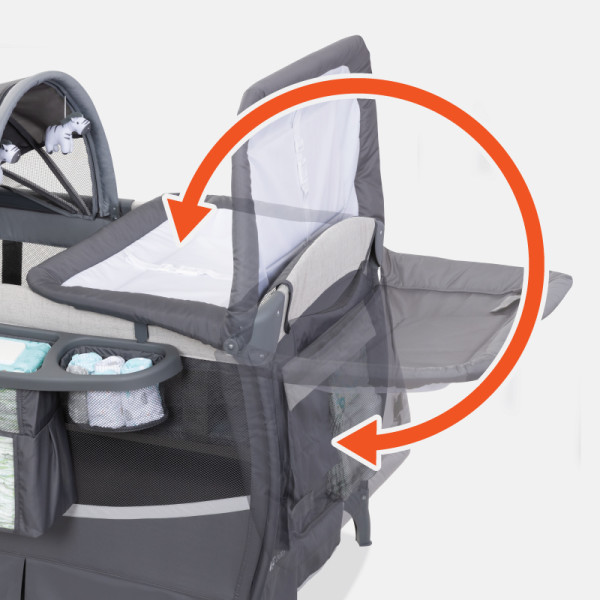 Baby Trend Deluxe II Nursery Center, Portable Bassinet, Playard with Travel  Bag  Bluebell Pink - Walmart.com