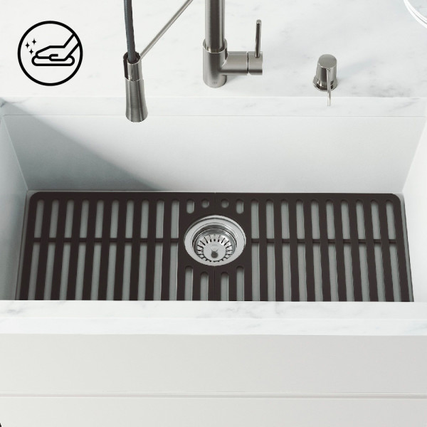 KOHLER Undertone 27-7/16 in. x 13-7/16 in. Single Bowl Kitchen Sink Bowl Rack in Stainless Steel