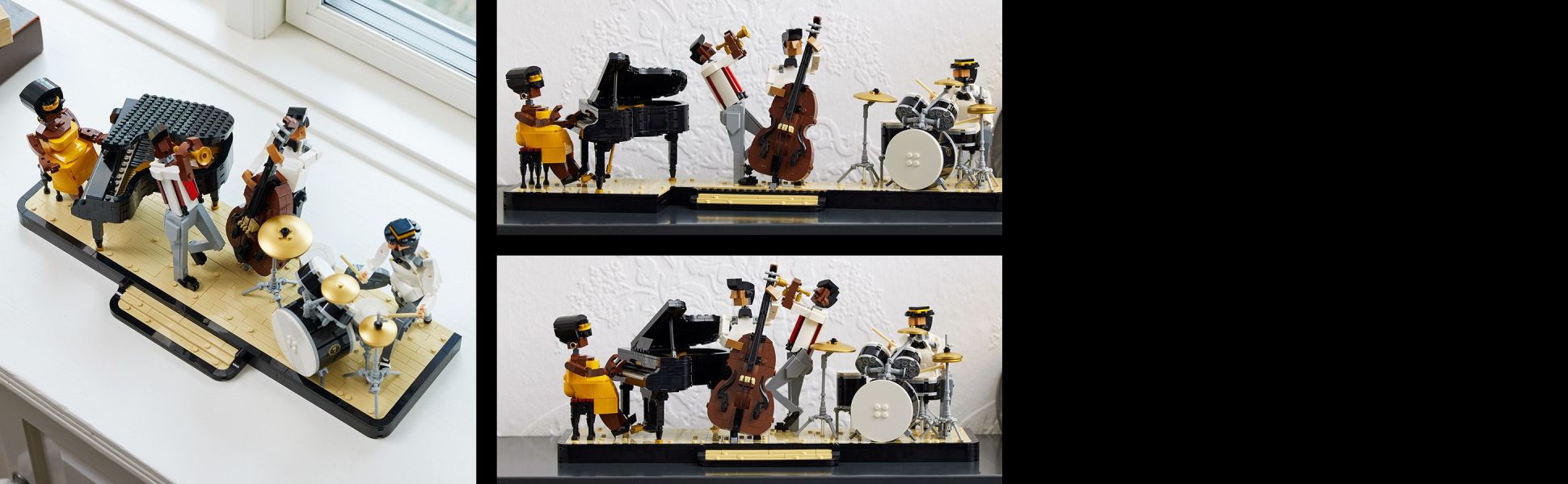 LEGO Ideas Jazz Quartet, Building Set for Adults Featuring Buildable Stage  with 4 Band Musician Figures, Includes Piano, Double Bass, Trumpet, and