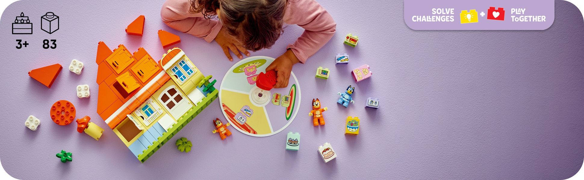 With easy-to-handle bricks and simple instructions, building the iconic Heeler house is a breeze for toddlers aged 3 plus.