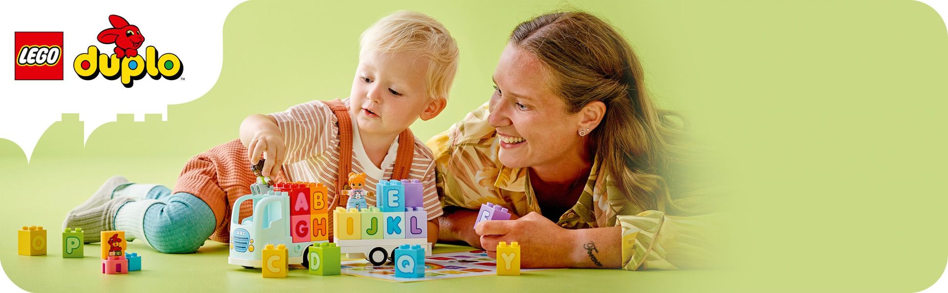 Climb aboard the build-and-rebuild LEGO DUPLO Alphabet Truck toy – an engaging way for preschool kids to learn their ABC.