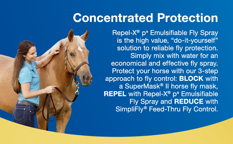 Farnam RepelX Pe Emulsafiable Fly Spray for Horses, 32 fl. oz. Petco