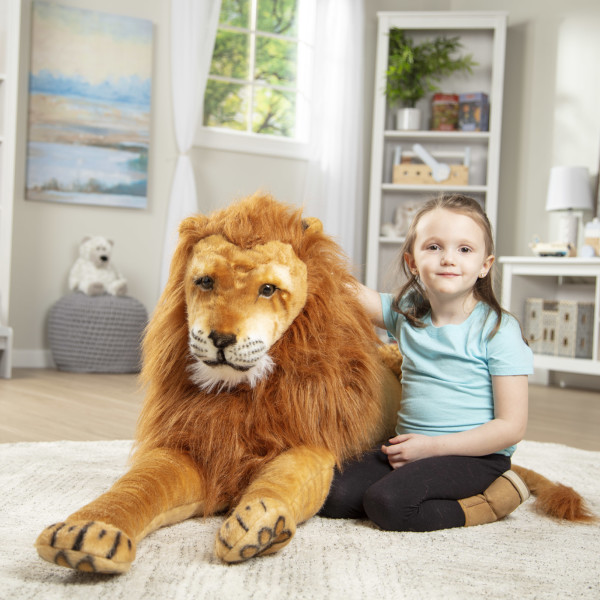 Life size deals lion stuffed animal