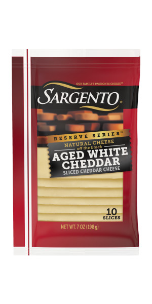 Sargento Reserve Series Sliced Aged White Natural Cheddar Cheese