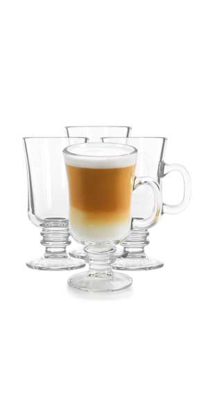 Libbey Irish Coffee Mug Glasses, 8.5-ounce, Set of 4