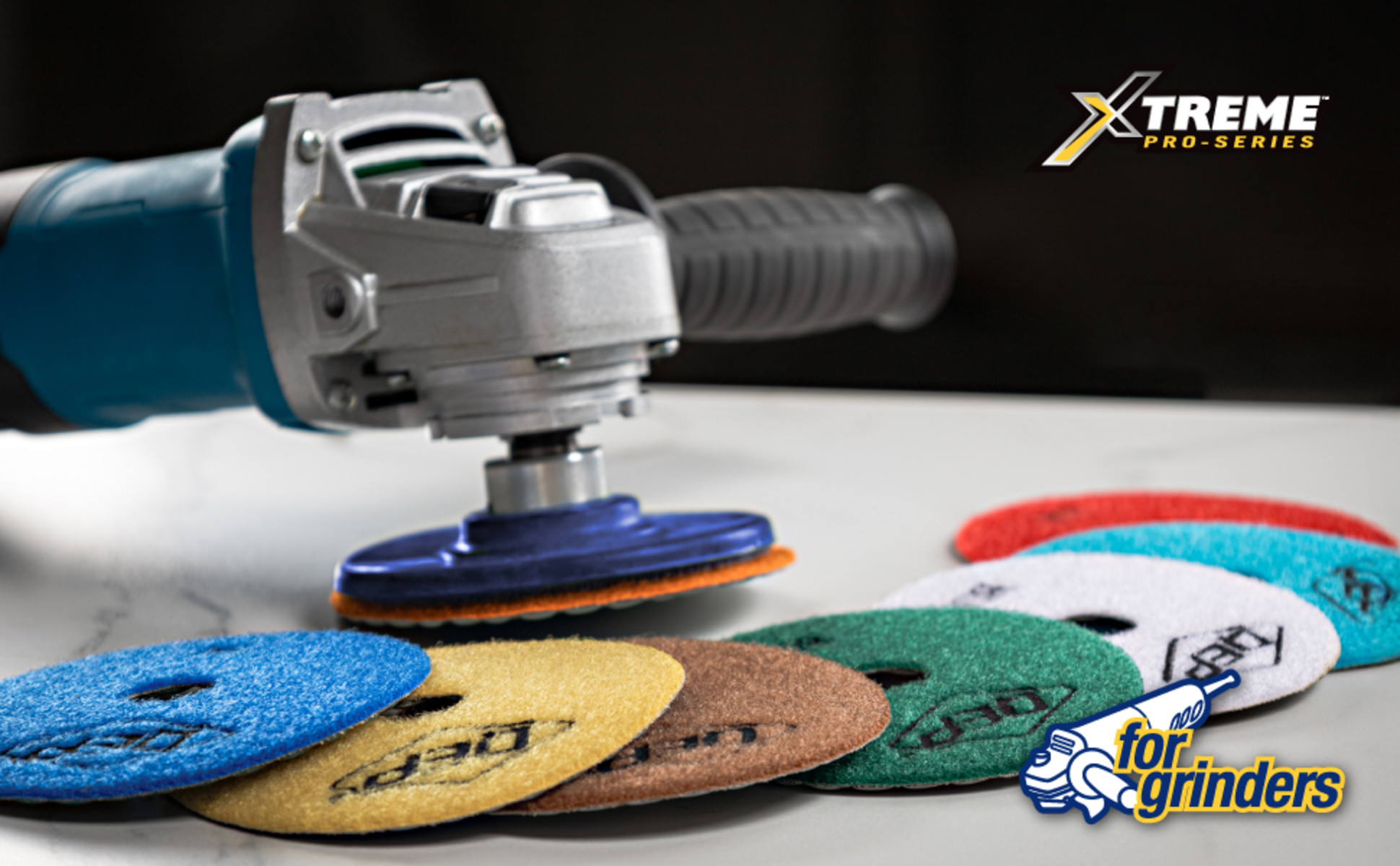 SHDIATOOL Dry Diamond Polishing Pads 4 Inch Set and Beveling Chamfer SHDIATOOL Dry Diamond Polishing Pads 4 Inch Set and Beveling Chamfer