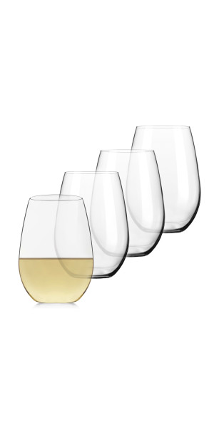 Libbey Signature Kentfield 4-Piece Stemless Wine Glass Set