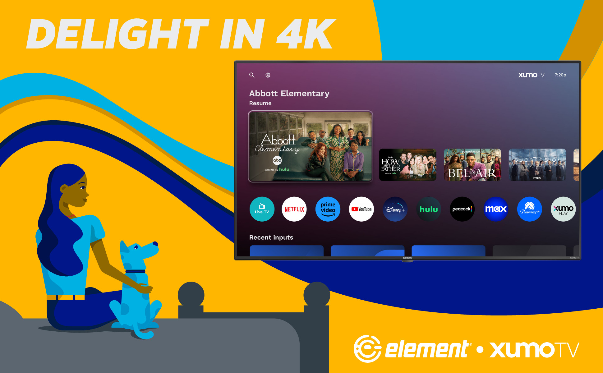 Element 65” 4K UHD HDR Xumo TV