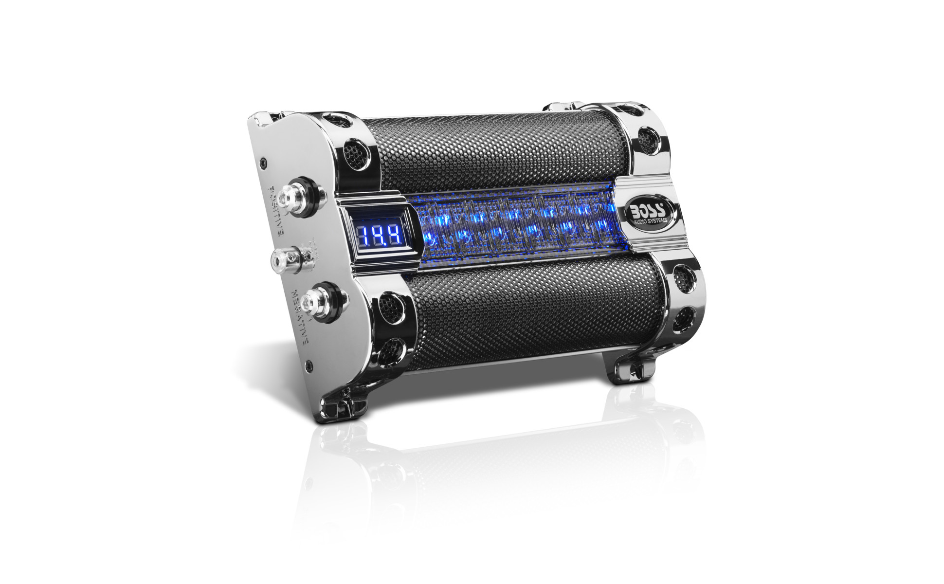 BOSS Audio Systems, Car Capacitor, 8 Farad, Digital Voltage