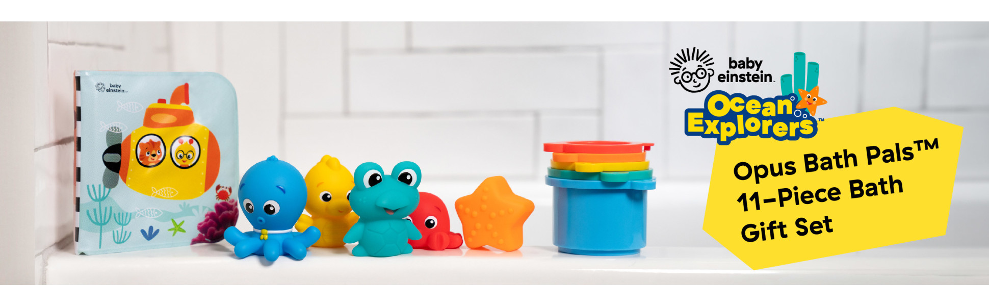 Baby Einstein Ocean Explorers Opus Bath Pals 11-Piece Gift Set