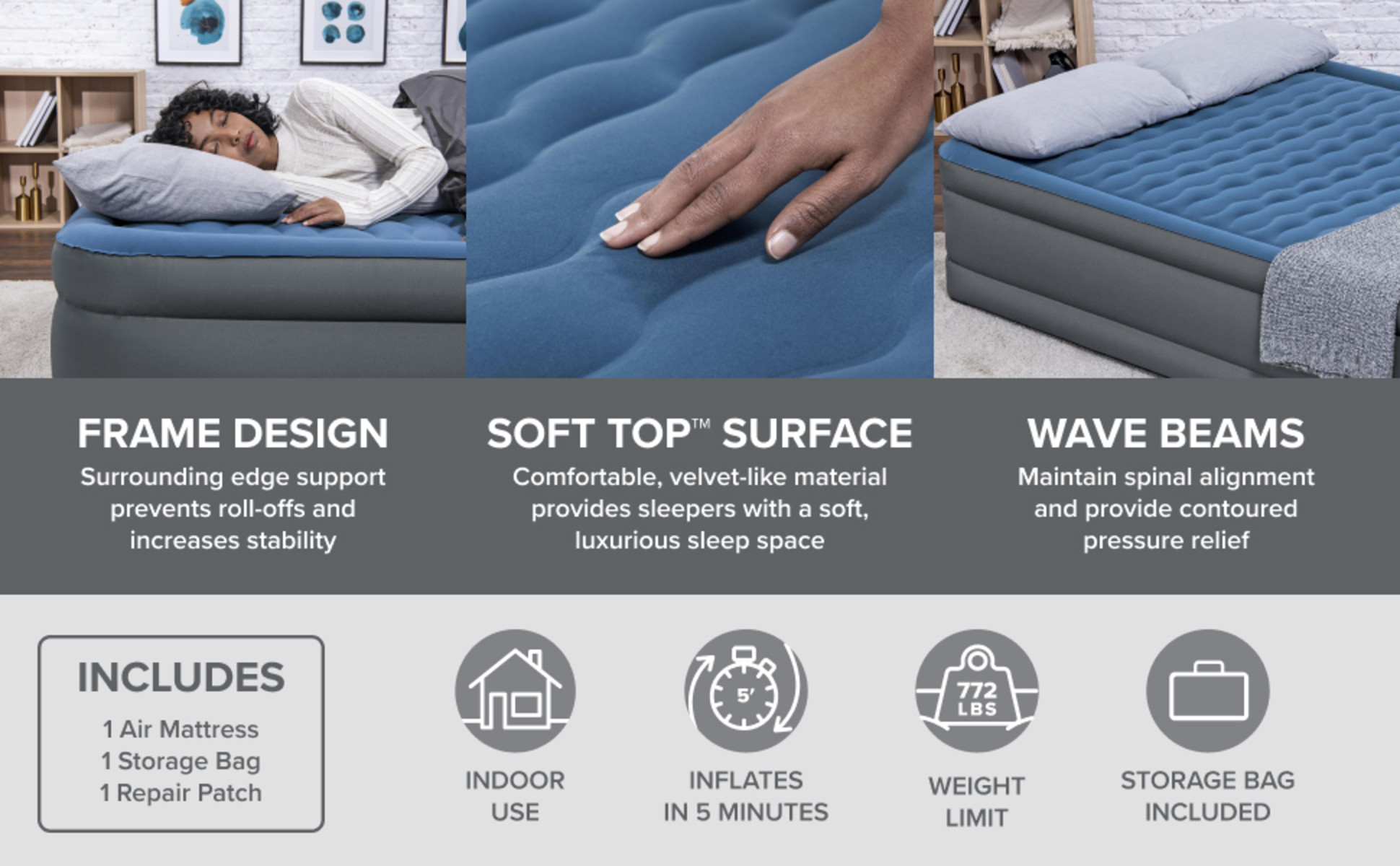 Bestway Tough Guard Air Mattress Queen 18
