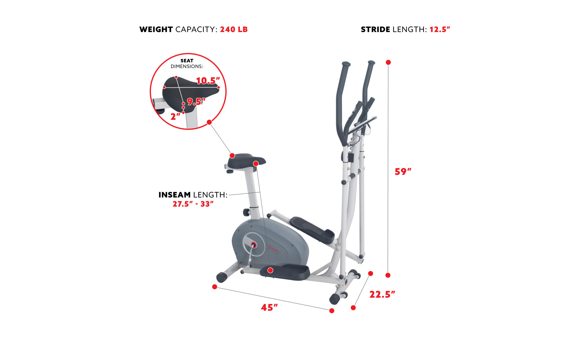 Walmart elliptical best sale and bike