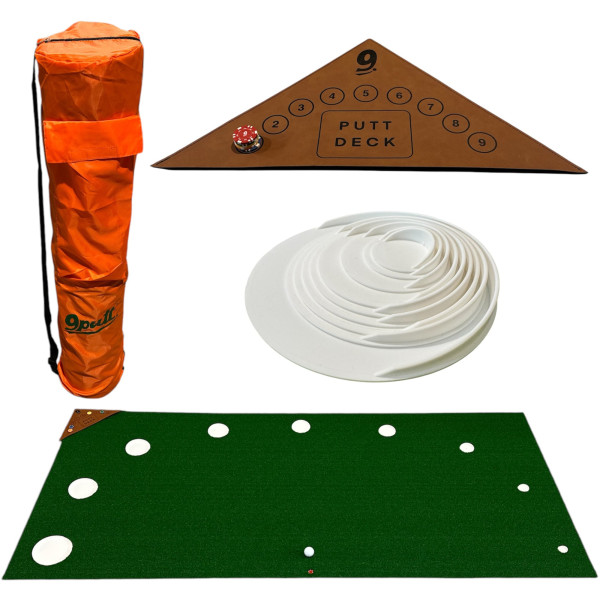 9Putt: The Original 9Putt Mat - Golf Putting & Training Game, 8x4