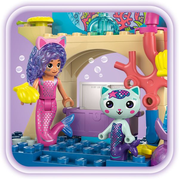 Move the coral to reveal a hidden treasure chest.