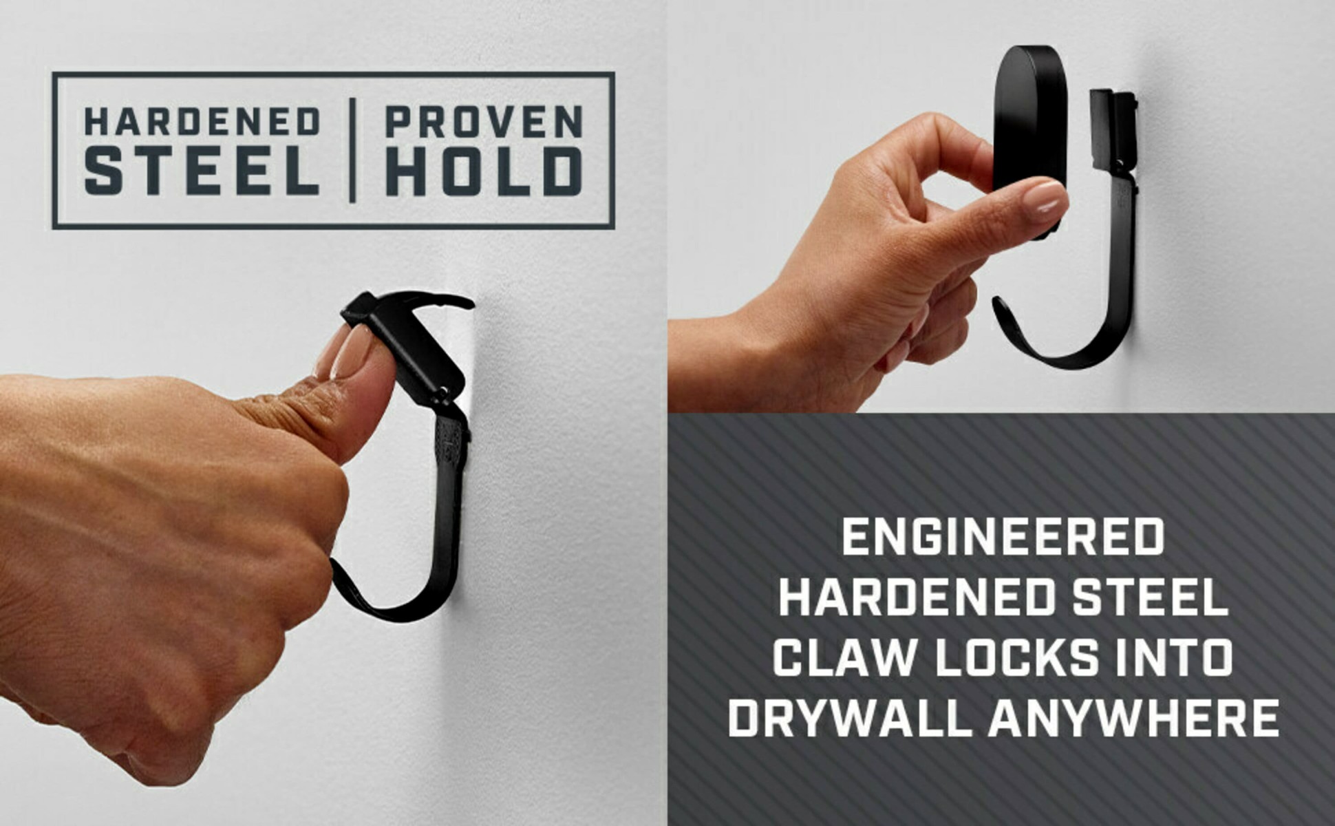 3M CLAW 15 lb. Silver Drywall Hooks, 1 Hook, 1 Cover 3DH15SLV-1ES