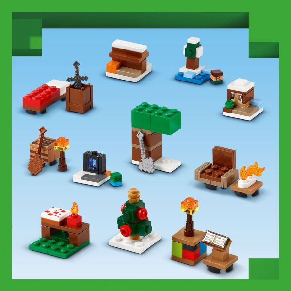 Build cool scenes from the Minecraft world.