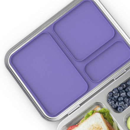 Lecone Stainless Steel Bento Box 5 Compartments Big Kids Lunch Box Large  Insulated Leak Proof Bento Boxes Portable Food Container for Adults Work or