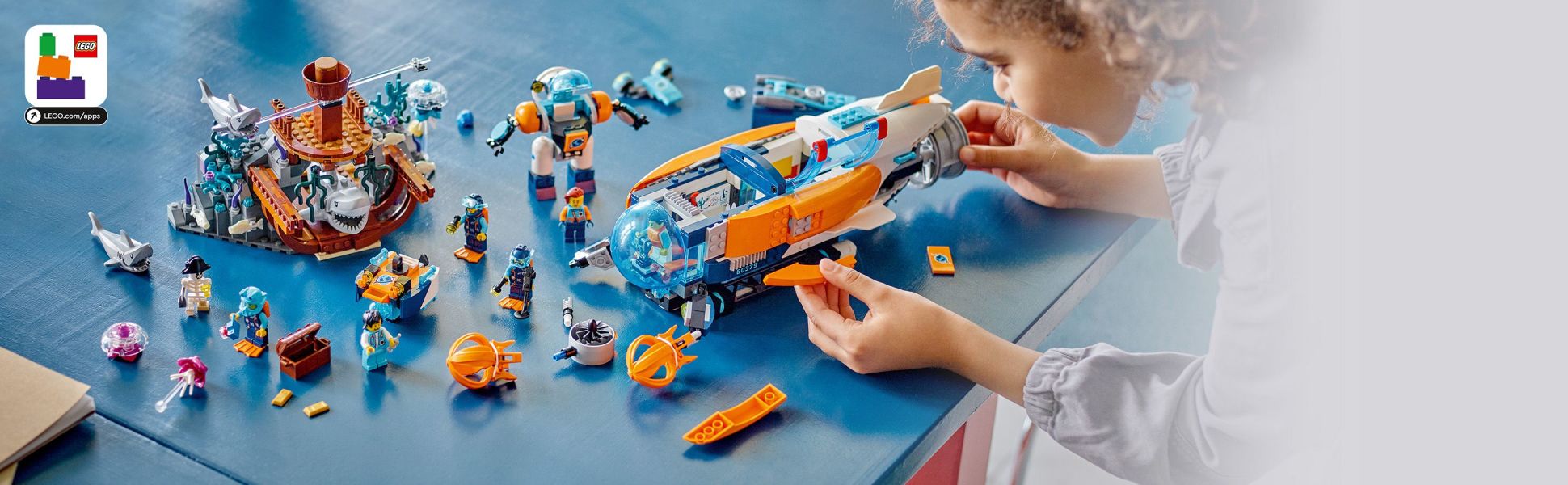 明日海りお セット LEGO® City Exploration Deep-Sea Explorer Submarine 60379 (Retiring