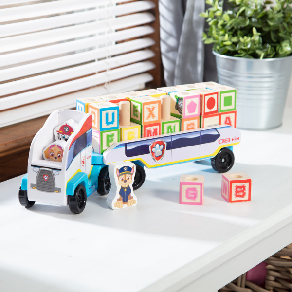 Melissa & Doug PAW Patrol Wooden ABC Block Truck (33 Pieces