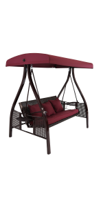 Sunnydaze deluxe best sale outdoor patio swing