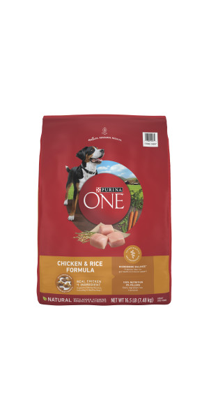 Purina ONE Chicken and Rice Formula Dry Dog Food 31.1 lbs. Petco