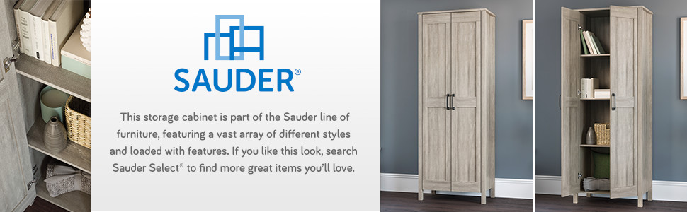 Sauder Select Double Deep Storage Cabinet, Spring Maple™ finish