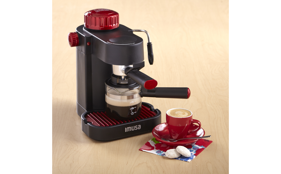 IMUSA 4-Cup Espresso & Cappuccino Maker