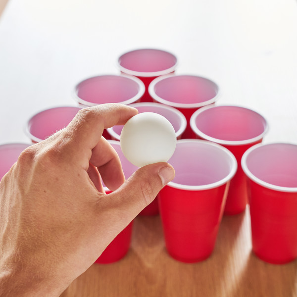 Get True Mini Beer Pong Game, 1.5 Ounce Disposable Red Party Cup Plastic  Shot Glasses, Red, Set of 12 Cups and 2 Mini Ping Pong Balls 1 each  Delivered
