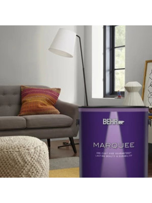 BEHR MARQUEE 5 gal. #PPU13-14 Ozone One-Coat Hide Semi-Gloss BEHR MARQUEE 5 gal. #PPU13-14 Ozone One-Coat Hide Semi-Gloss