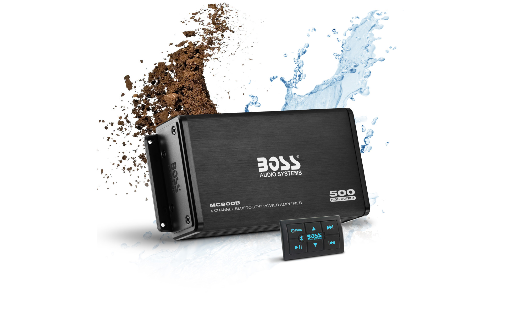 Boss Audio 500W Max 4 Channel Full Range Class A/B Amplifier with Remote  MC900B