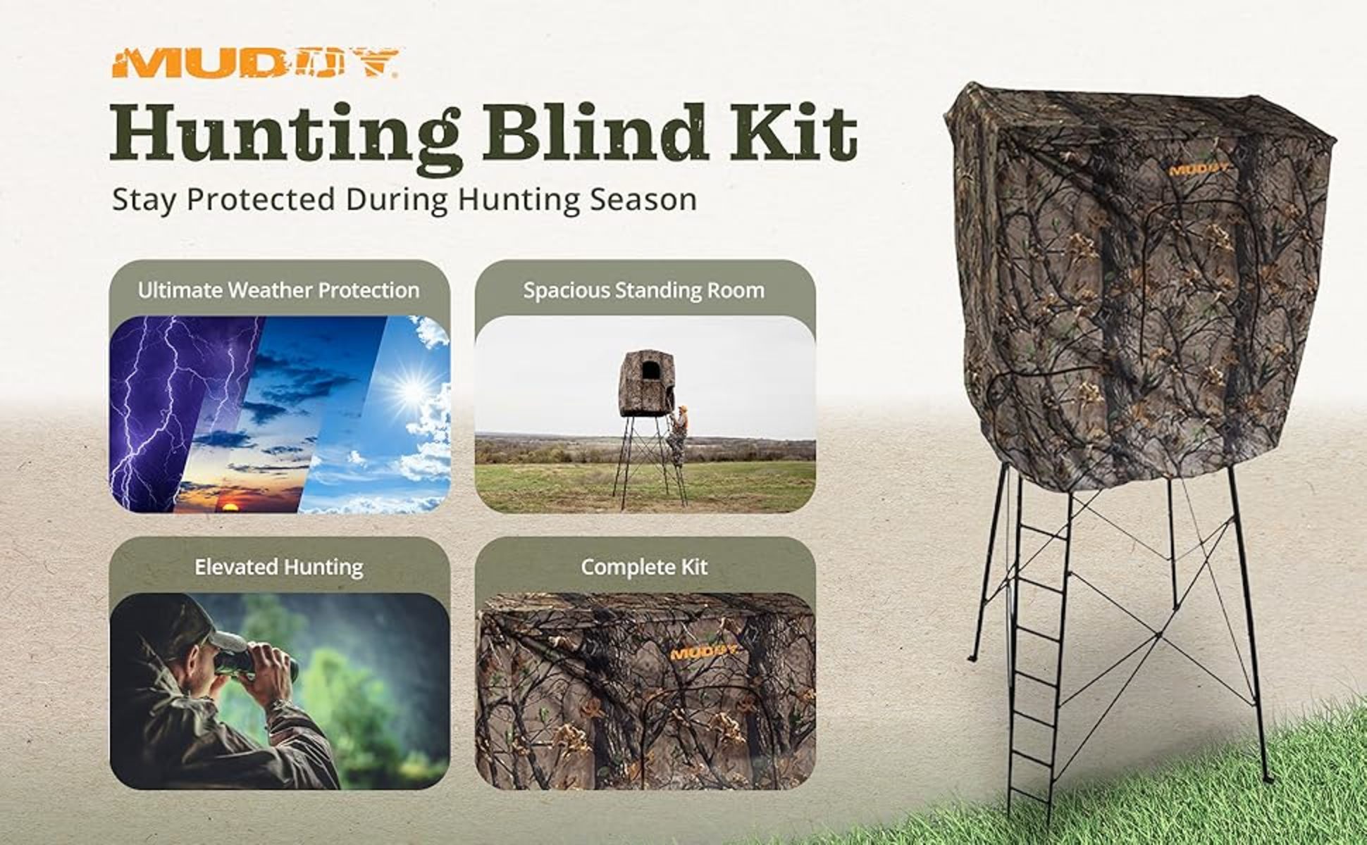 Muddy Quad Blind Kit (for Use With Mud-mqp1600) • MUD-MQA1602