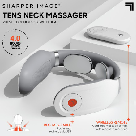 Best Smart Neck Massager EMS Pulse Massager TENS Wireless Heat