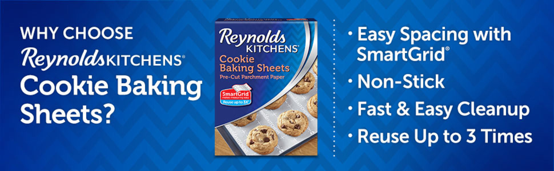  Reynolds Kitchens Cookie Baking Sheets, Pre-Cut