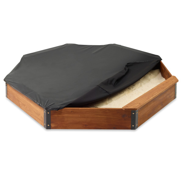 Badger Basket Octagon XL Wooden Sandbox with Liner and Cover